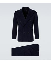 Thom Sweeney - Double-Breasted Brushed Cotton Suit - Lyst