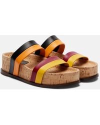 Gabriela Hearst - Striker Leather Platform Sandals - Lyst