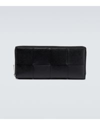 Bottega Veneta - Leather Intrecciato Wallet - Lyst