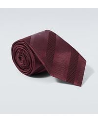 Brunello Cucinelli - Striped Silk Tie - Lyst