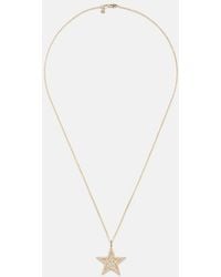 Sydney Evan - Icon Wallpaper Star 14Kt Pendant Necklace With Diamonds - Lyst