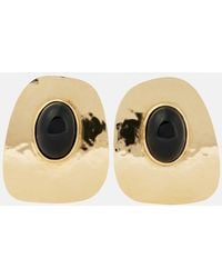 Saint Laurent - Embellished Clip-On Earrings - Lyst