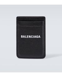 Balenciaga - Porte-cartes pour telephone Cash en cuir - Lyst