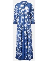 Juliet Dunn - Printed Cotton Maxi Dress - Lyst