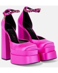 Versace - Medusa Aevitas Double Platform Pumps - Lyst