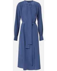 JOSEPH - Bolero Silk Crepe De Chine Midi Dress - Lyst