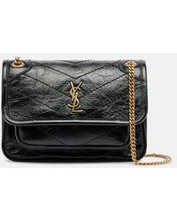 Saint Laurent - Niki Mini Leather Crossbody Bag - Lyst