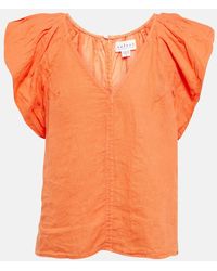 Velvet - Ava Linen Top - Lyst