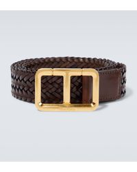 Tom Ford - Logo Woven Leather Belt - Lyst