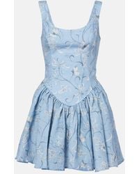 Agua Bendita - Minikleid Pluma Lymanopoda Aus Leinen - Lyst