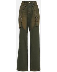 Blumarine - Embellished Buckle Boyfriend Jeans - Lyst