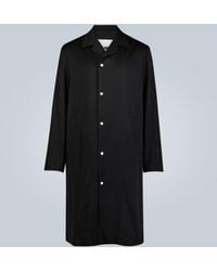 Jil Sander Knielanger Mantel - Schwarz