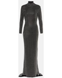 Solace London - Embellished Viscose Maxi Gown - Lyst