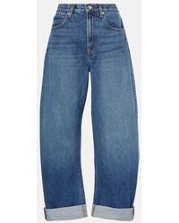 FRAME - The Bubble Barrel-Leg Jeans - Lyst