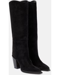 Jimmy Choo - Cece 80 Suede Knee-high Boots - Lyst