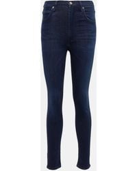 Citizens of Humanity - Jean skinny Chrissy a taille haute - Lyst