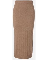 Max Mara - Sante Cashmere Midi Skirt - Lyst