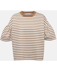 Max Mara - Peirak Striped Jersey T-Shirt - Lyst