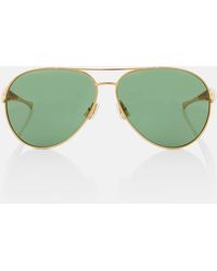Bottega Veneta - Uni Sardine Pilot-frame Sunglasses - Lyst