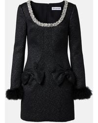 Self-Portrait - Minikleid Mit Pailletten Und Federn - Lyst