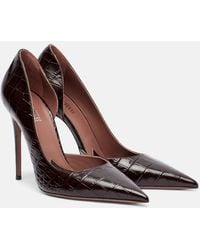 Paris Texas - Vera Croc-Effect Leather Pumps - Lyst