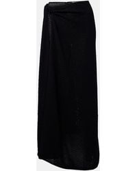Christopher Esber - Knitted Cotton-Blend Maxi Skirt - Lyst
