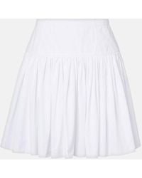 Dolce & Gabbana - Short Cotton Circle Skirt - Lyst