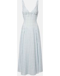 Faithfull the Brand - Adalee Gingham Midi Dress - Lyst