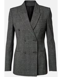 McQueen - Prince Of Wales Check Wool Blazer - Lyst