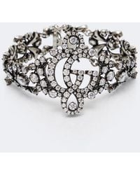 Gucci - Gg Marmont Embellished Cuff Bracelet - Lyst