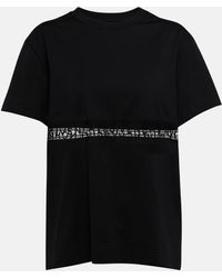 Givenchy - T-shirt en coton a dentelle - Lyst