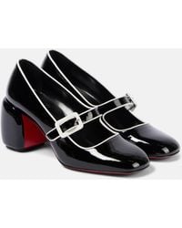 Christian Louboutin - Minny Babe 70 Patent Leather Mary Jane Pumps - Lyst