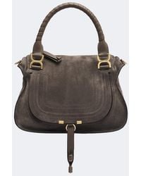Chloé - Marcie Medium Suede Shoulder Bag - Lyst