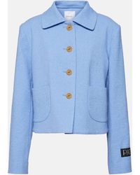 Patou - Cotton And Linen-blend Jacket - Lyst