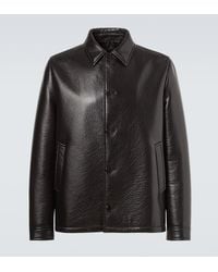 Prada - Leather Jacket - Lyst