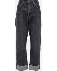 Agolde - Fran Mid-rise Straight Jeans - Lyst