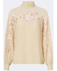 Zimmermann - Valiant Embroidered Blouse - Lyst
