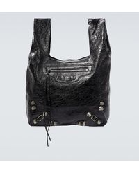 Balenciaga - Le Cagole Leather Tote Bag - Lyst
