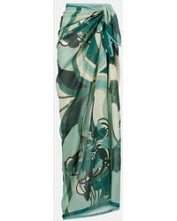La DoubleJ - Printed Cotton Beach Cover-Up - Lyst