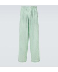 Balenciaga - Striped Mid-Rise Pajama Pants - Lyst
