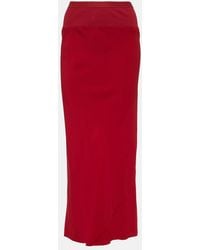 Rick Owens - High-Rise Midi Skirt - Lyst