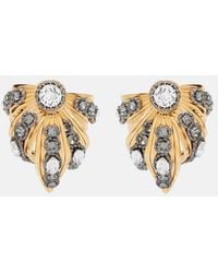 Balenciaga - Bloom Embellished Earrings - Lyst