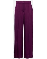Jonathan Simkhai - Kira Satin Wide-Leg Pants - Lyst