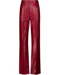 Isabel Marant Bilirokia High-rise Leather Pants - Red