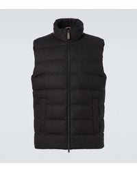 Herno - Down-Paneled Silk And Cashmere Vest - Lyst