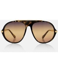 Chloé - Aly Combi Aviator Sunglasses - Lyst