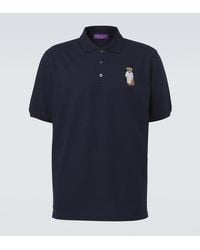 Ralph Lauren - Embroidered Cotton And Cashmere Polo Shirt - Lyst