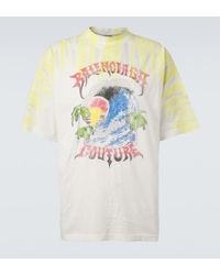 Balenciaga - Printed Tie-Dye Cotton Jersey T-Shirt - Lyst