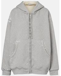 Acne Studios - Logo Zip-Up Hoodie - Lyst