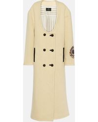 Etro - Embroidered Wool-blend Coat - Lyst